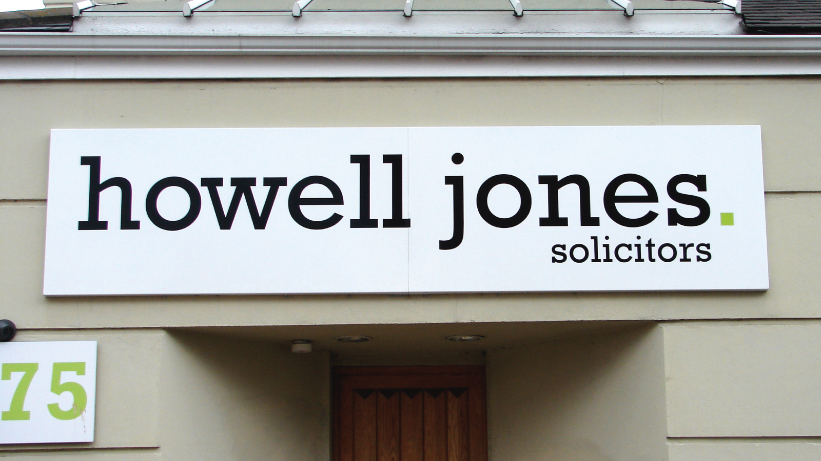 Surrey brand agency for Howell Jones signage